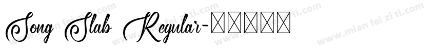 Song Slab Regular字体转换